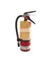 Cardstock monthly inspection tag, for fire extinguishers, labelling in French, covering 1 year.