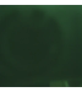 Vinyle translucide vert, d'épaisseur 14 mils, pour poste de soudure. Vendu au pied carré.