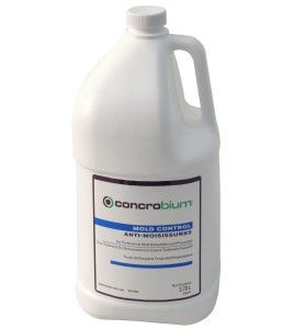 Encapsulant fongistatique Concrobium aux sels minéraux pour le contrôle et la prévention des moisissures. 1 gal US/bouteille.