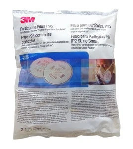 Filtre P95 pour masque de protection respiratoire série 6000, 7500 & Ultimate FX de 3M. Homologué NIOSH  2 unités.