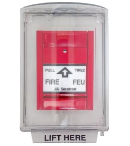 Couvercle Universal Stopper sans alarme locale, mais avec instructions en anglais pour station manuelle encastrée