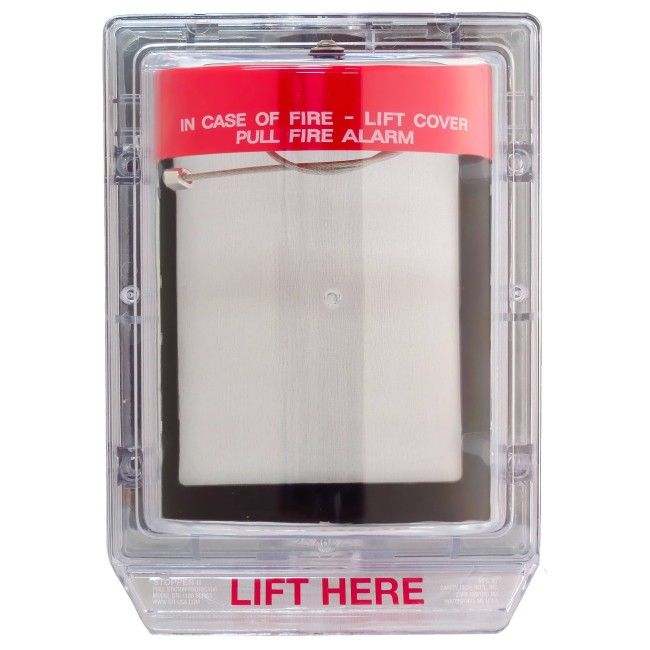 Couvercle Weather Stopper sans alarme locale, mais avec instructions en anglais pour station manuelle en surface Couvercle Weather Stopper sans alarme locale, mais avec instructions en anglais pour station manuelle en surface
