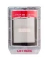 Couvercle Weather Stopper sans alarme locale, mais avec instructions en anglais pour station manuelle en surface