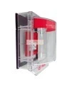 Couvercle Weather Stopper sans alarme locale, mais avec instructions en anglais pour station manuelle en surface