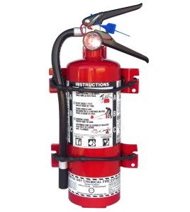 Amerex 864 heavy-duty vehicle rubber strap bracket for 5 lb portable fire extinguishers, Ø 7-8 inches