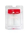 Couvercle Stopper II avec alarme locale et instructions en anglais pour station manuelle d'alarme incendie en surface
