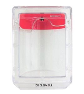 Couvercle Stopper II sans alarme locale, mais avec instructions en français pour station manuelle encastrée