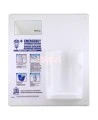 Wall-mounted kit for emergency eye wash, 1 liter.