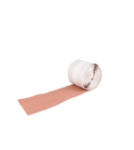 Elastic fabric bandage roll, 8 cm x 5 m (3.2 in x 16 ft), to cut as needed.