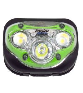 Lampe frontale mains libres Energizer Vision HD+ multifaisceau, à intensité réglable (max 225 lumens).