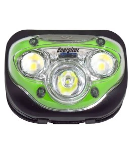 Lampe frontale mains libres Energizer Vision HD+ multifaisceau, à intensité réglable (max 225 lumens).