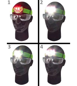 Lampe frontale mains libres Energizer Vision HD+ multifaisceau, à intensité réglable (max 225 lumens).