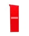 Surface-mounted outdoors steel fire cabinet for 10 lbs extinguishers.