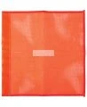 Drapeaux haute visibilité en maille de nylon orange fluo,18 po X 18 po, sans oeillets.