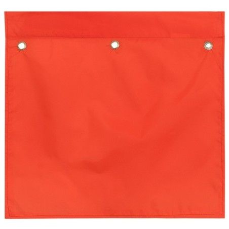 Drapeaux haute visibilité en maille de nylon orange fluo,18 po X 18 po, sans oeillets.
