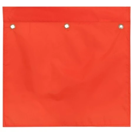 Drapeaux haute visibilité en maille de nylon orange fluo,18 po X 18 po, sans oeillets.