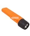 UK4AA-AS2 certified anti-explosion front switch flashlight with xenon bulb. Orange casing.