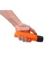 UK4AA-AS2 certified anti-explosion front switch flashlight with xenon bulb. Orange casing.