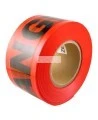 Red barricade tape, DANGER, 3 in X 1000 ft.