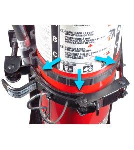 Rubber cushion for heavy-duty extinguisher hook for vehicles