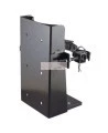 Box-type vehicle bracket for Flag 10 lb portable fire extinguishers with 5 ½ to 6 inches in diameter