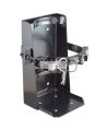 Box-type vehicle bracket for Flag 10 lb portable fire extinguishers with 5 ½ to 6 inches in diameter