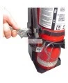 Box-type vehicle bracket for Flag 10 lb portable fire extinguishers with 5 ½ to 6 inches in diameter