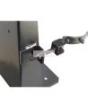 Box-type vehicle bracket for Flag 10 lb portable fire extinguishers with 5 ½ to 6 inches in diameter