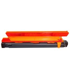 3 Removable reflector assembly . Includes storage case. Orange color.