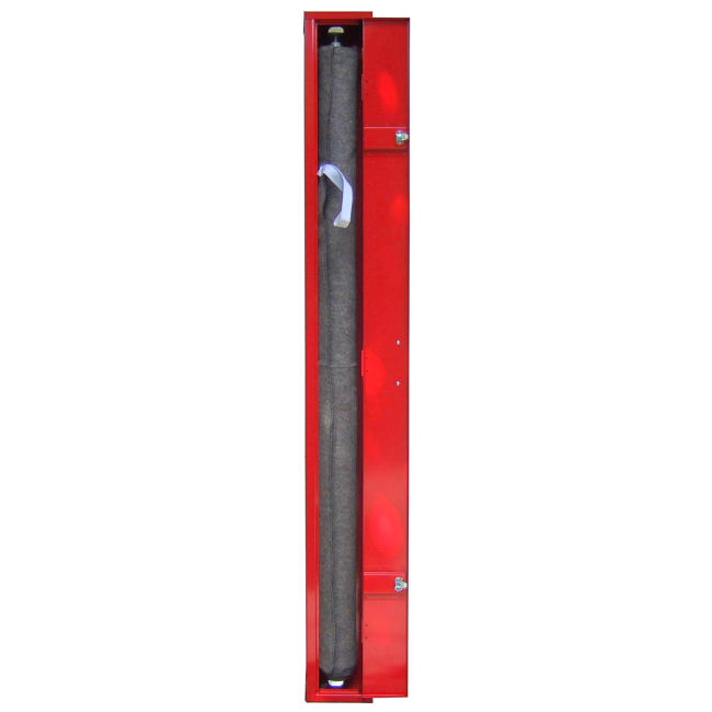 Steel cabinet with fireproof wool blanket,158 x 203 cm (62 x 80 in). Steel cabinet with fireproof wool blanket,158 x 203 cm (62 x 80 in).