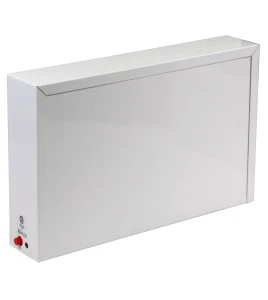 Green Running Man LED emergency exit sign, steel casing, with back-up battery