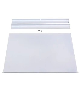 Enseigne avec pictogramme vert «personne qui court» pour sortie de secours, avec DEL, boîtier en métal, sans batterie