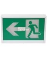 Green Running Man LED emergency exit sign, steel casing, no battery