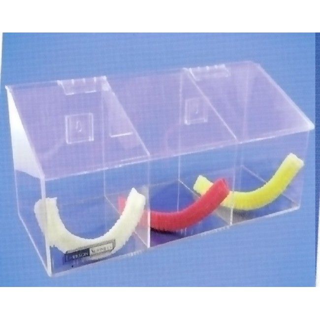 KOEMEHR Distributeur Mural Acrylique Transparent Pour Chaussures Jetables Et Bonnets – Avec Couvercle Et Fixation Murale/Table