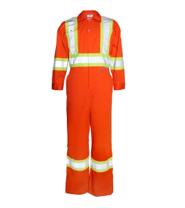 Combinaison orange avec bande réfléchissante
