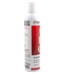 Produit Fiberspray en aérosol servant d’agent encapsulant temporaire ou permanent pour petites surfaces. 8 oz.