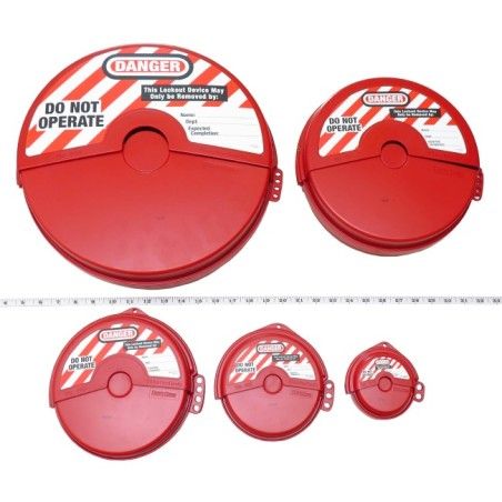 Rotating Gate Valve Lockout Set, 5 Pieces 1 to 13 in.