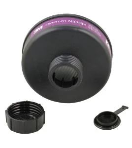 Filtre 3M haute efficacité avec obturateurs pour masque complet de protection respiratoire à épuration d’air motorisé Powerflow.