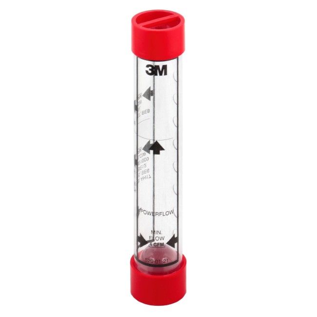 3M airflow indicator with printed markings to be used with 3M Powerflow and Breathe Easy powered air purifying respirators. 3M airflow indicator with printed markings to be used with 3M Powerflow and Breathe Easy powered air purifying respirators.