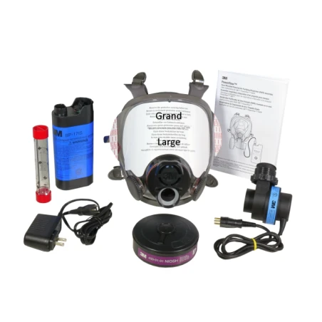 Ensemble 3M de protection à épuration d’air motorisé Powerflow. Idéal pour désamiantage et décontamination. Grandeur: Large.