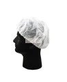 Bonnet jetable blanc 21 po.(100)
