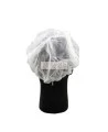 Bonnet jetable blanc 21 po.(100)