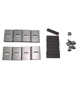 Semi-recessed built-in cabinet for 5 lbs powder fire extinguishers, pre-painted white