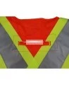 High-visibility orange safety vest, 4 sizes, CSA Z96-15 class 2 level 2, 4 pockets.