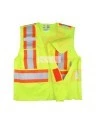 High-visibility yellow safety vest, 4 sizes, CSA Z96-15 class 2 level 2, 4 pockets.