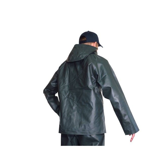 NORWAY Veste De Pluie Imperméable Respirante – Coupe-Vent Légère, Norme EN 343, Vert/Noir, XL