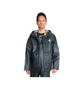 Manteau imperméable Viking Journeyman en polyester recouvert de PVC vert pour conditions extrêmes (S à 3XL)