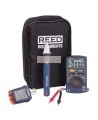 Combo household electrical test kit with 3 instruments and carrying case.