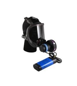 3M complete Powerflow face-mounted powered air purifying respirator assembly. Ideal for abatement and decontamination. Medium.