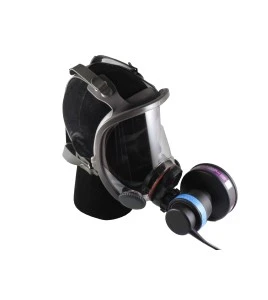 3M complete Powerflow face-mounted powered air purifying respirator assembly. Ideal for abatement and decontamination. Medium.